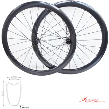 700c дисковый тормоз шириной 25 мм глубиной 55 мм с гравийным карбоновым колесом для шоссейного велосипеда можно выбрать решающий Бескамерный трубчатый шарик