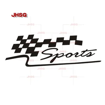 JHSG Персональная наклейка на автомобиль и мотоцикл Автомобильная наклейка Светоотражающая наклейка Украшение Гирлянды Спортивная Гоночная наклейка Флаг