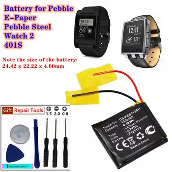 Аккумулятор для умных часов 3,7 В/130 мАч P121112 для электронной бумаги Pebble, Pebble Steel, Watch 2, 401 S