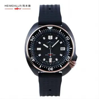 Мужские часы Heimdallr PVD 6105 Haliot Watch Japan NH35 Механизм Автоматический 200 м Водонепроницаемый Керамический безель Наручные часы