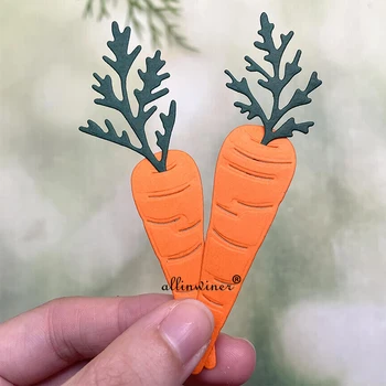 Новое морковное украшение DIY Craft Металлический трафарет для вырезания вырезок из тисненой бумаги, альбом для открыток, Трафаретные штампы