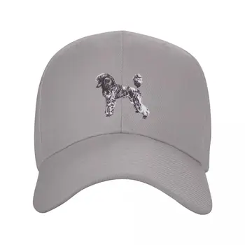 Серебристо-тигровый стандартный набор для шоу пуделей, бейсболка, бейсболка, мужская шляпа, женская