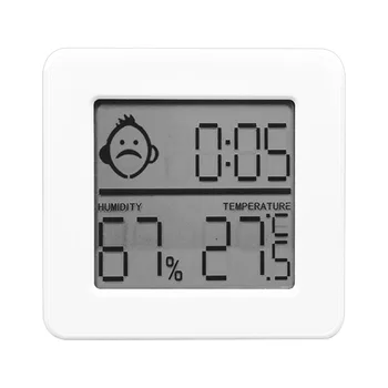 Термометр-гигрометр для помещений, умный цифровой монитор температуры и влажности с большим ЖК-дисплеем, многоразовый и перезаряжаемый