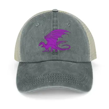 Фиолетовый дракон - ковбойская шляпа с защитой от ультрафиолета, солнечная шляпа, детская шляпа, винтажная каска, мужская шляпа, роскошная женская