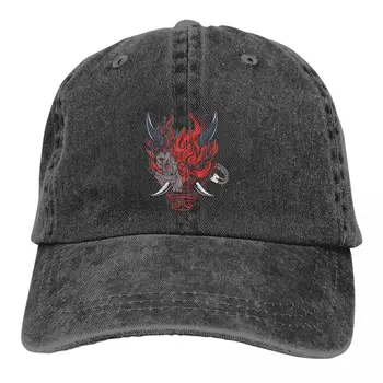 Чистый цвет Папины шляпы Oni Demon Женская шляпа Солнцезащитный козырек Бейсболки Остроконечная кепка