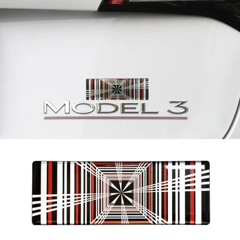 1 шт. Автомобильные наклейки в клетку, запчасти и аксессуары для Tesla Model 3 Y S X Accessories Эмблема автомобиля, значок, наклейки с логотипом, Аксессуары для интерьера