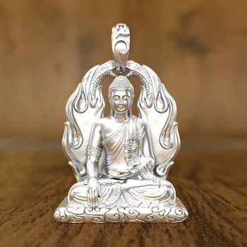 DS Ретро Статуя Будды Шакьямуни, Подвеска, Таиланд, Трехмерное Ожерелье Big Day Head Rui Medicine, Мужчина