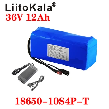 LiitoKala 36V 12Ah 18650 Литий-ионный Аккумулятор Высокой Мощности XT60 plug Balance автомобиль Мотоцикл Электрический Велосипед Скутер BMS + Зарядное устройство