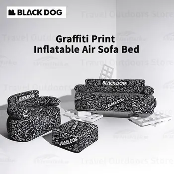 Naturehike BLACKDOG Кемпинг с граффити, надувной диван-кровать, водонепроницаемый диван из ПВХ + полиэстеровой ткани, складной портативный табурет