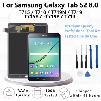 OEM AMOLED Для Samsung Galaxy Tab S2 8.0 SM-T710/T713/T715/T719 Замена Дигитайзера Сенсорного экрана ЖК-дисплея в сборе