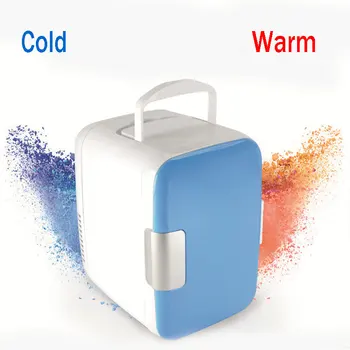 Автомобильный Мини-холодильник 12V 220V Портативный бытовой Холодильник Для путешествий, Автоматический охладитель, морозильная камера, Грелка, охлаждающий бокс двойного назначения, Офисный 4Л