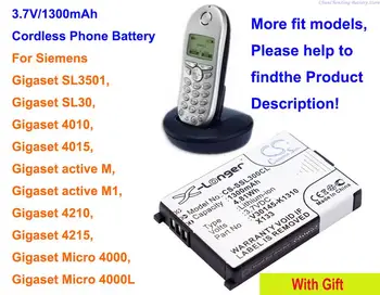 Аккумулятор GreenBattery 1300mA для Siemens Gigaset SL3501, SL30, 4010, 4015, 4210, 4215, M1, 4000L, 4000, 4000s, 4010, 4010, s 4015s