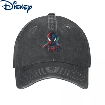 Бейсболка в стиле Человека-паука SPLASH в стиле унисекс, супергероя, потертые кепки, шляпа в стиле ретро, летние головные уборы с регулируемой посадкой на открытом воздухе