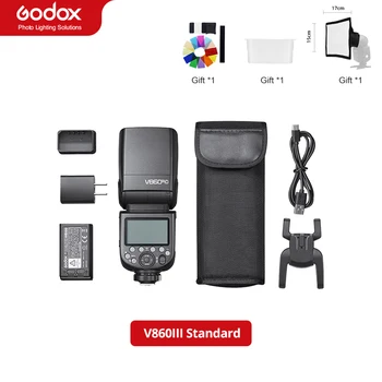 Вспышка Godox V860III TTL HSS 2.4G Speedlite V860III-C V860III-N V860III-S для камеры Canon Sony Nikon Fuji Olympus Pentax
