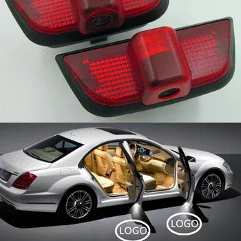 Высокая Четкость Двери Автомобиля Приветственный Свет Для Mercedes Benz C Class W203 W204 W205 C63 Авто Любезно Предоставленный Логотип Лазерная Призрачная Тень Лужи Лампа