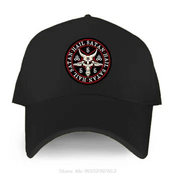 Да здравствует сатана 666 Бейсбольная кепка с пентаграммой Бафомета и дьявола Для мужчин, крутые спортивные кепки для гольфа, Женские Мужские шляпы в стиле хип-хоп