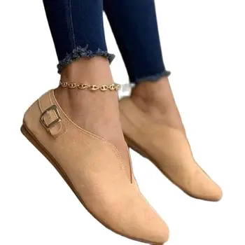 Женские лоферы, замшевые туфли на плоской подошве с острым носком в стиле ретро, 2023, Летняя повседневная обувь без застежки, женская обувь для ног