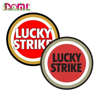 Значок Lucky Strike Фирменная наклейка на автомобиль, Наклейка Декор для RV Авто Ноутбук, шлем, Наклейка на холодильник, высококачественная Виниловая обложка KK