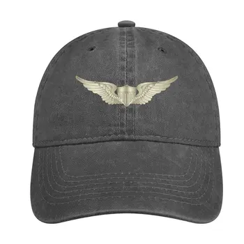 Значок армейского летчика - Ковбойская шляпа, черная кепка для пляжной прогулки, мужская и женская