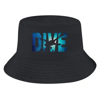 Кепка-ведро для подводного плавания Diver in The Deep Water Мужская и женская кепка рыбака в стиле хип-хоп, пляжные шляпы для рыбалки от солнца