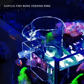 Кормушка для аквариумных рыб Arcylic с плавающим кольцом для кормления Betta Fish Tank Feeder