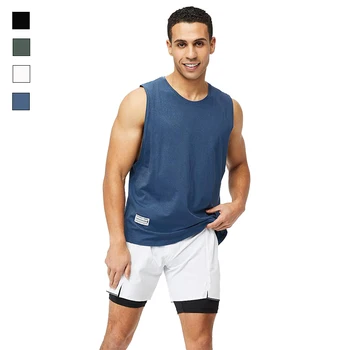 Мужская спортивная футболка из хлопка без рукавов для тренировок в тренажерном зале, хлопковая майка, толстовка, одежда, жилеты для мышц