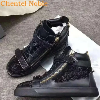 Новейший Chentel Ручной работы, джентльменские украшения, модные мужские модельные туфли 2020 года, мужские туфли на плоской подошве со шнуровкой, черные, большого размера