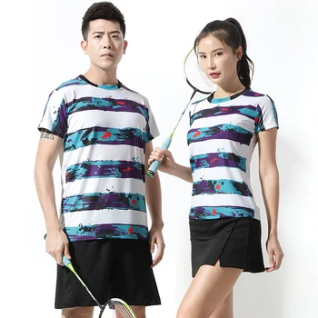 Новые спортивные Теннисные рубашки Мужчины Женщины Рубашки для настольного тенниса униформа волейбол Бадминтон Футболка Одежда для настольного тенниса Майки для Командной игры