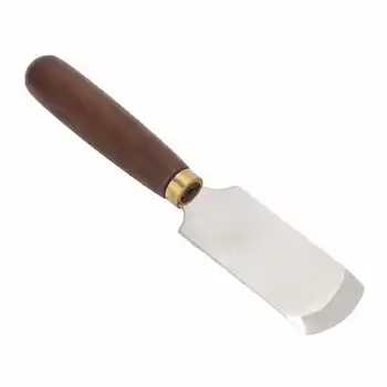 Нож для резки кожи Кожаный нож с ручкой из орехового дерева для ручной работы из кожи для резки кожи