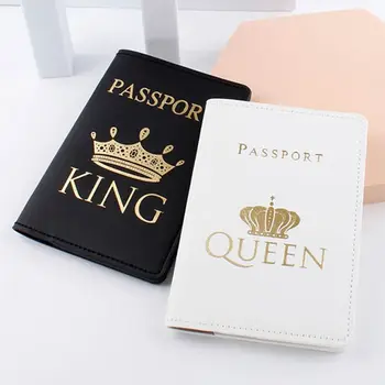 Обложка для паспорта влюбленной пары из искусственной кожи, удостоверение личности, Кредитная карта, держатель для свадебного паспорта, пакет, кошелек, сумки