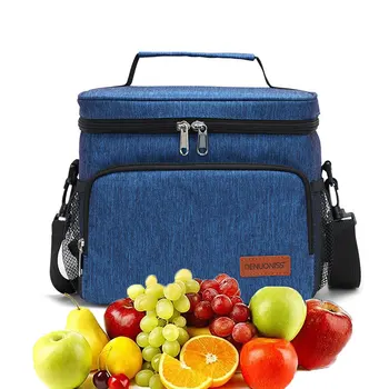 Портативная сумка для пикника, сумка для Бенто, контейнер для ужина, сумки для хранения школьных продуктов, Изолированный Холщовый Термоконтейнер для холодных продуктов.