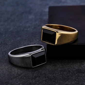 Рекламные квадратные черные кольца для нанесения клея, женские кольца для пальцев из смолы, тайское серебро, 2023 Металлические Глянцевые кольца, ювелирные аксессуары