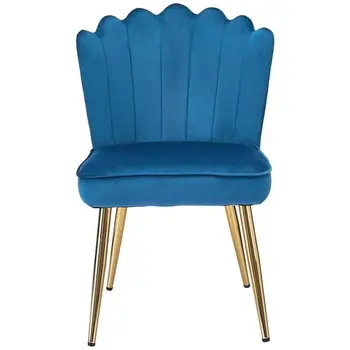 Роскошный бархатный стул Parsons с ножками из нержавеющей стали, обеденный акцент, обеденный стул сбоку