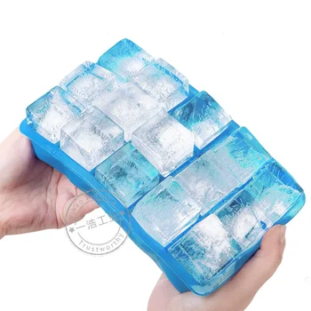 Силиконовый Квадратный Кубик льда с 15 отверстиями, Силиконовая Форма, Силиконовый Кубик льда, Бытовая Коробка для льда, Коробка для льда, Силиконовая форма для льда