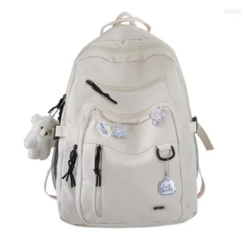 Студенческий рюкзак со значком, Новый Модный рюкзак, Школьная сумка для девочек, Большой Женский рюкзак Большой емкости, Милая сумка для отдыха и путешествий, Mochila