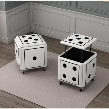 Табурет для игры в кости Rubik's Cube Бытовой 5-В-1 Для хранения Вещей В Небольшой квартире Диван-табурет Для Экономии места В Гостиной Комбинированный Табурет для чайного столика