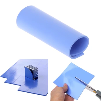 Термопластичная Прокладка 100x100x2mm Теплопроводность Непроводящие Термостойкие Силиконовые Термопластичные Прокладки, для Радиатора Ноутбука
